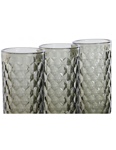 COPA SET 6 CRISTAL 7X7X20 150ML GRIS