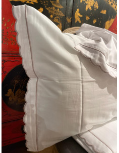 FUNDAS COLECCIÓN DULZURA SATÉN 90/105 Blanco/Arena 2