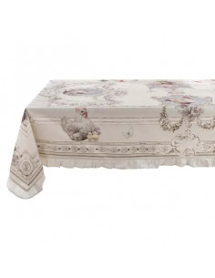 MANTEL ALGODÓN 100 % CON VOLANTES 5CM